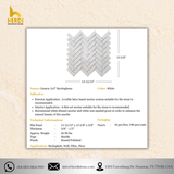 Cararra 1x3" Herringbone