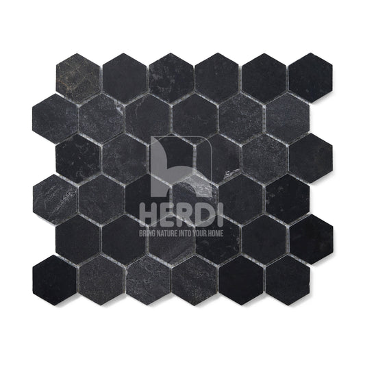 Galaxy Black 2" Hexagon