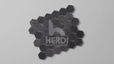 Galaxy Black 2" Hexagon