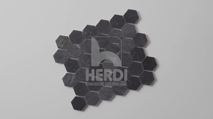 Galaxy Black 2" Hexagon